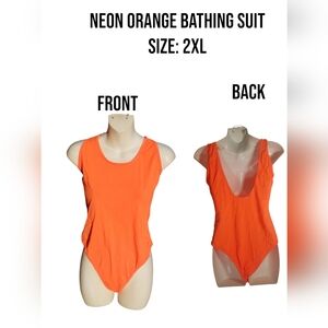 Orange Sleeveless Bodysuit